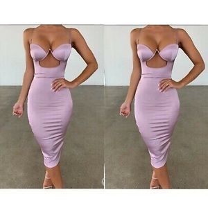 Oh Polly Underwire Curve Satin Dress Sz 6